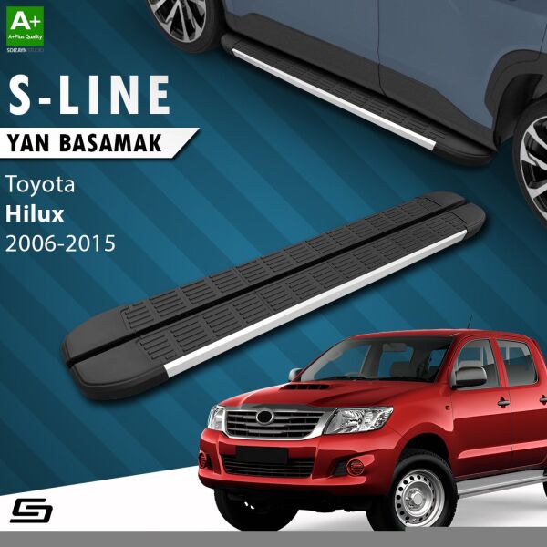 Toyota Hilux 7 S-Line Aluminyum Yan Basamak 203 Cm 2006-2015 A+ Kalite