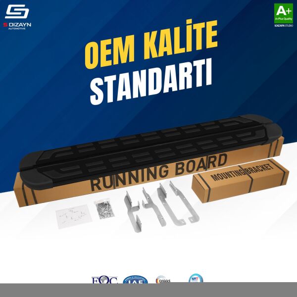 Land Rover Range Rover Evoque S-Plus Siyah Yan Basamak 173 Cm 2012-2017 A+ Kalite