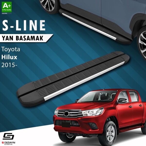 Toyota Hilux 8 S-Line Aluminyum Yan Basamak 203 Cm 2015 Üzeri A+ Kalite