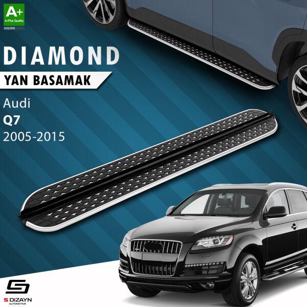 Audi Q7 Diamond Krom Yan Basamak 213 Cm 2005-2015 A+ Kalite