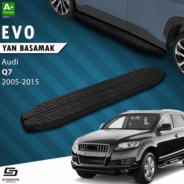 Audi Q7 Evo Siyah Yan Basamak 213 Cm 2005-2015 A+ Kalite