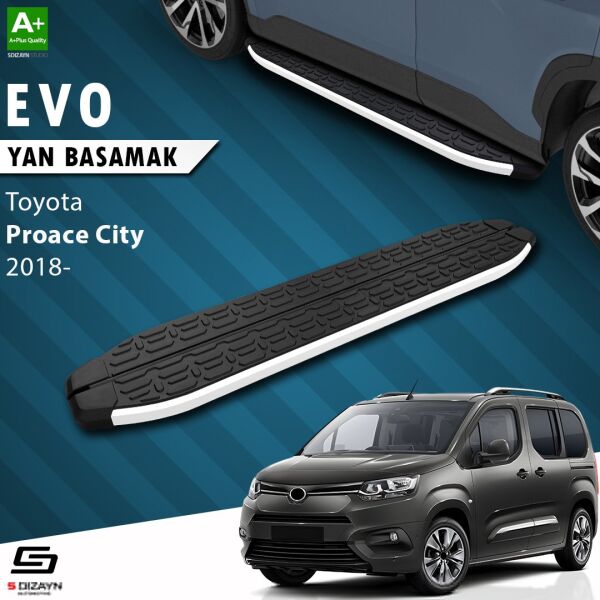 Toyota Proace City Uzun Şase Evo Aluminyum Yan Basamak 213 Cm 2018 Üzeri A+ Kalite