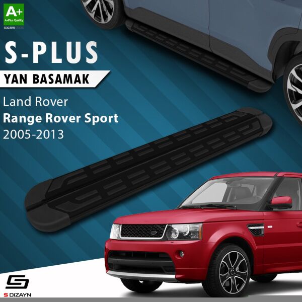 Land Rover Range Rover Sport S-Plus Siyah Yan Basamak 183 Cm 2005-2013 A+ Kalite