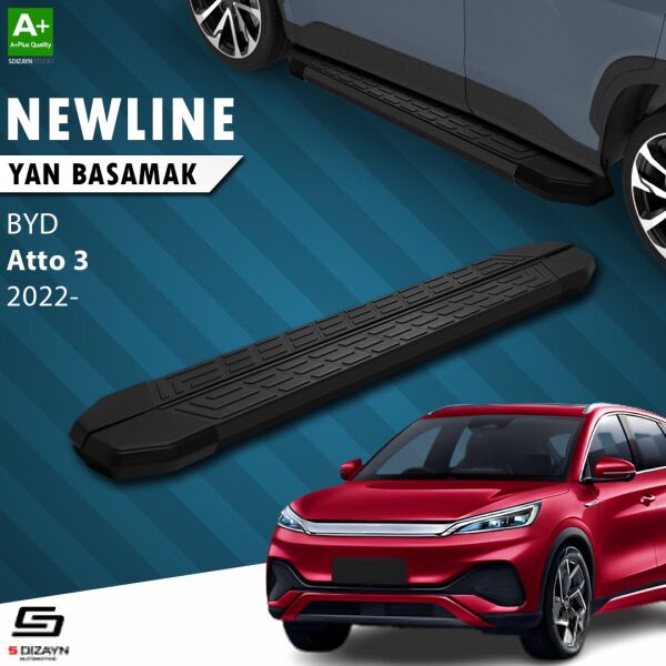 BYD Atto 3 NewLine Siyah Yan Basamak 193 Cm 2022 Üzeri