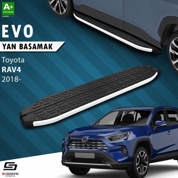 Toyota RAV 4 5 Evo Aluminyum Yan Basamak 173 Cm 2018 Üzeri A+ Kalite