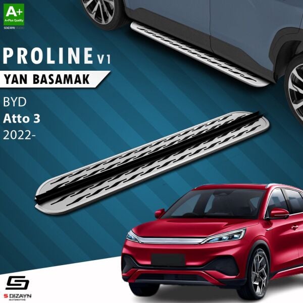 BYD Atto 3 OEM Still Pro V2 Aluminyum Yan Basamak 183 Cm 2022 Üzeri