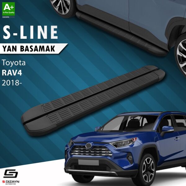 Toyota RAV 4 5 S-Line Siyah Yan Basamak 173 Cm 2018 Üzeri A+ Kalite