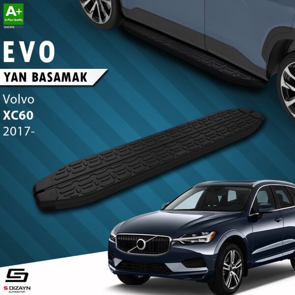 Volvo Xc60 2 Evo Siyah Yan Basamak 193 Cm 2017 Üzeri A+ Kalite