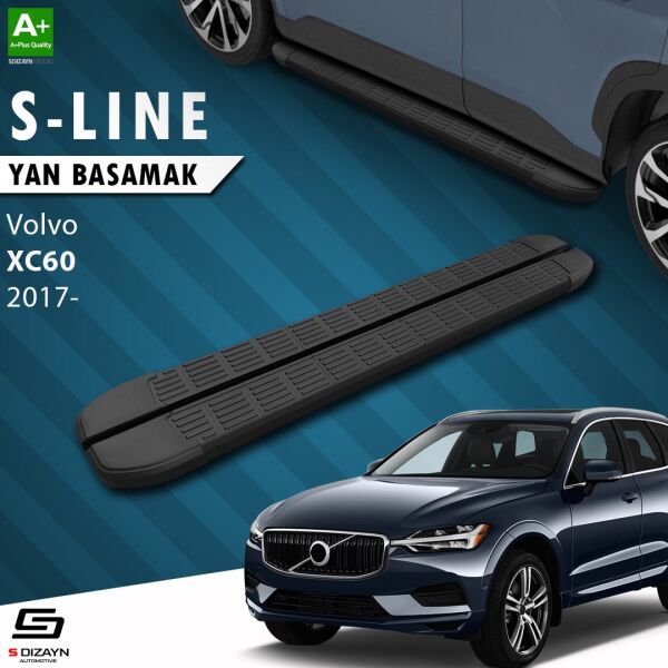 Volvo Xc60 2 S-Line Siyah Yan Basamak 193 Cm 2017 Üzeri A+ Kalite