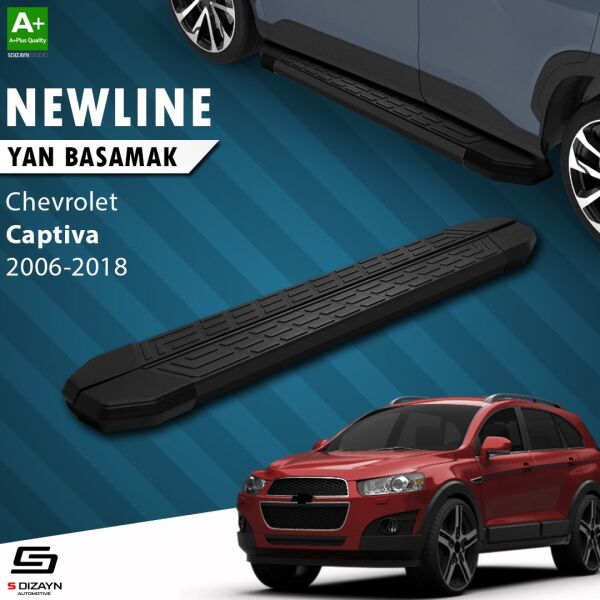 Chevrolet Captiva NewLine Siyah Yan Basamak 183 Cm 2006-2018 A+ Kalite