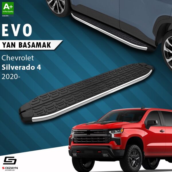Chevrolet Silverado 4 Evo Krom Yan Basamak 213 Cm 2020 Üzeri A+ Kalite
