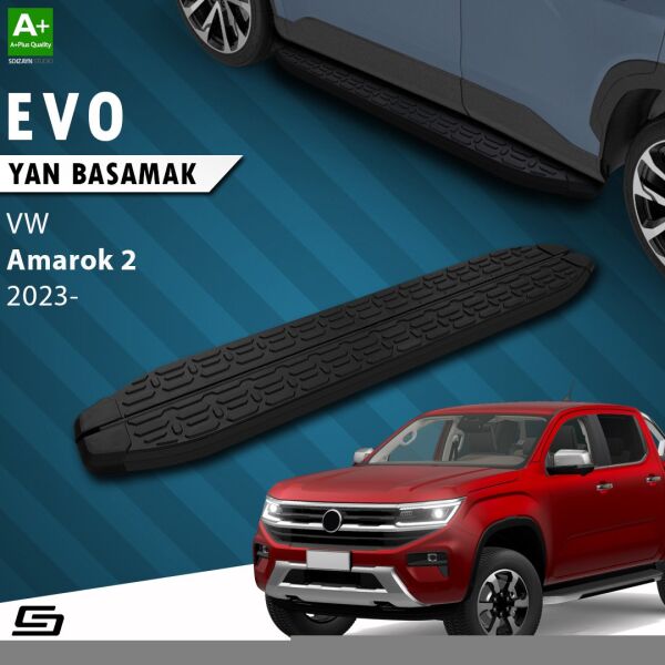 VW Amarok 2 Evo Siyah Yan Basamak 203 Cm 2023 Üzeri A+ Kalite