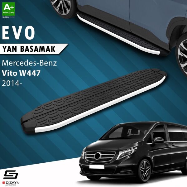 Mercedes Vito W447 Kısa Şase Evo Aluminyum Yan Basamak 233 Cm 2014 Üzeri A+ Kalite
