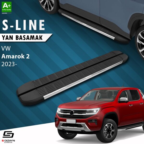 VW Amarok 2 S-Line Krom Yan Basamak 203 Cm 2023 Üzeri A+ Kalite