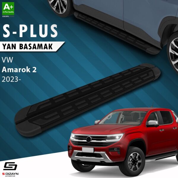 VW Amarok 2 S-Plus Siyah Yan Basamak 203 Cm 2023 Üzeri A+ Kalite