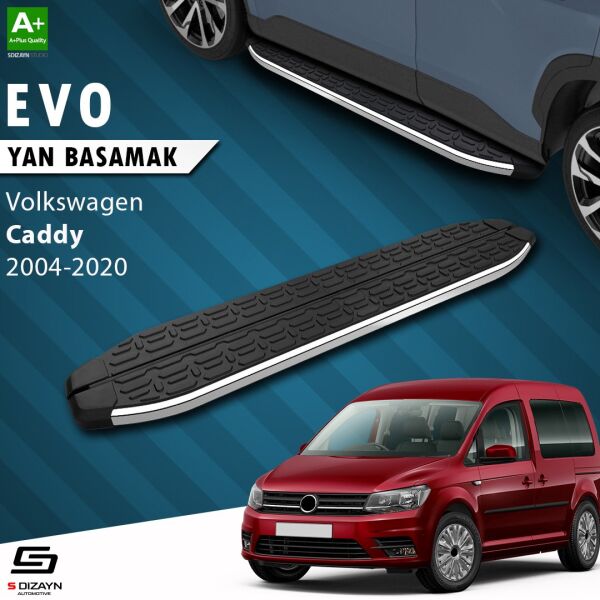VW Caddy 3 Uzun Şase Evo Krom Yan Basamak 223 Cm 2004-2020 A+ Kalite