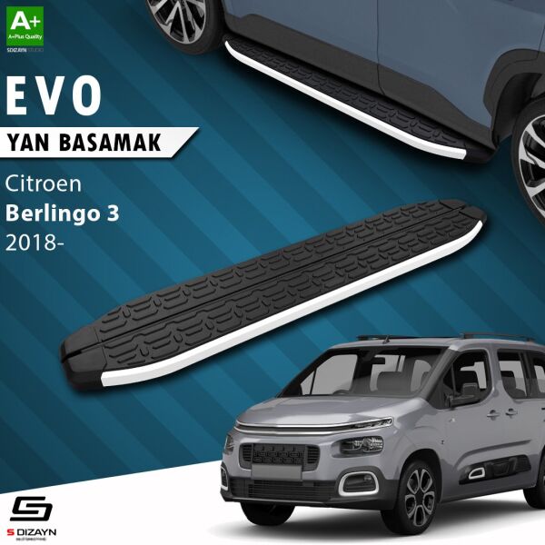 Citroen Berlingo 3 Uzun Şase Evo Aluminyum Yan Basamak 213 Cm 2018 Üzeri A+ Kalite