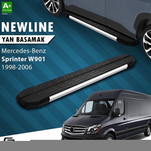 Mercedes Sprinter W901 Uzun Şase NewLine Krom Yan Basamak 313 Cm 1998-2006 A+ Kalite