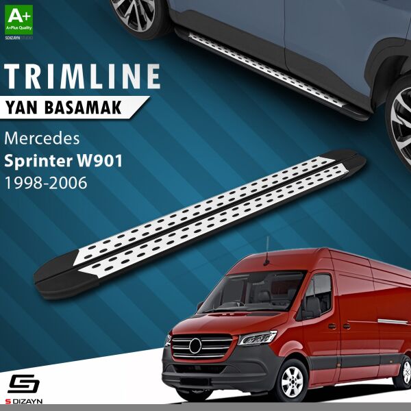 Mercedes Sprinter W901 Uzun Şase TrimLine Gri Yan Basamak 315 Cm 1998-2006 A+ Kalite