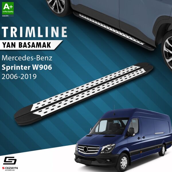 Mercedes Sprinter W906 Kısa Şase TrimLine Gri Yan Basamak 265 Cm 2006-2019 A+ Kalite