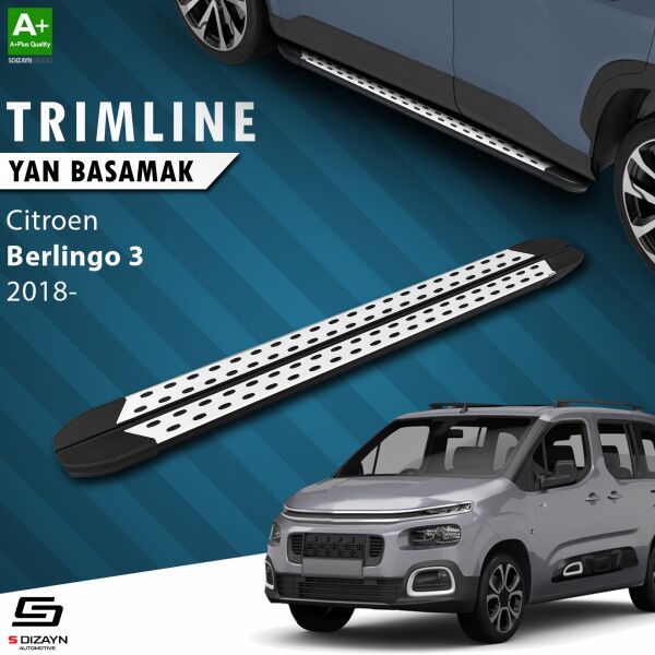 Citroen Berlingo 3 Uzun Şase TrimLine Gri Yan Basamak 220 Cm 2018 Üzeri A+ Kalite