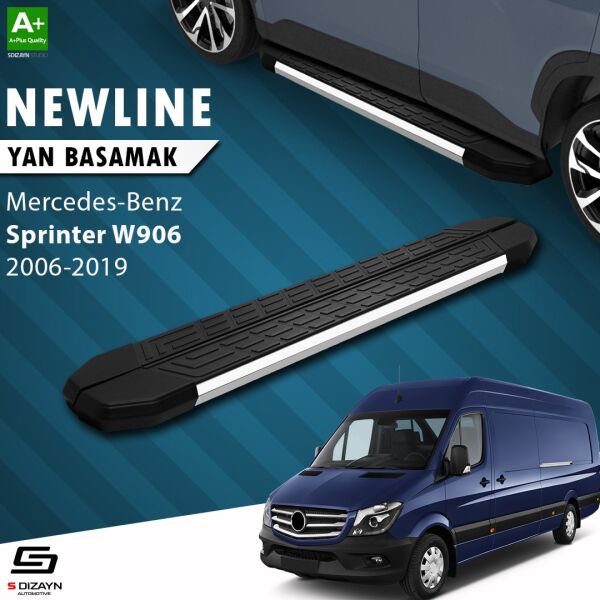 Mercedes Sprinter W906 Uzun Şase NewLine Krom Yan Basamak 333 Cm 2006-2019 A+ Kalite