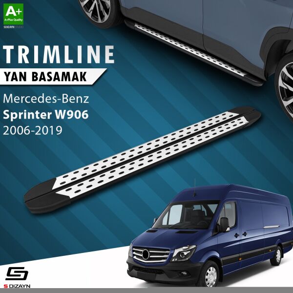 Mercedes Sprinter W906 Uzun Şase TrimLine Gri Yan Basamak 335 Cm 2006-2019 A+ Kalite