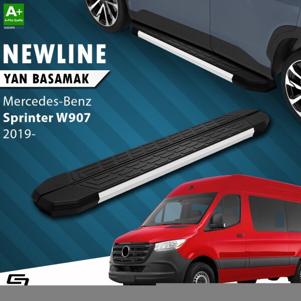 Mercedes Sprinter W907 Orta Şase NewLine Aluminyum Yan Basamak 273 cm 2019 Üzeri A+ Kalite