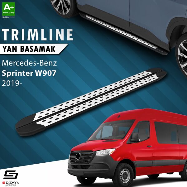 Mercedes Sprinter W907 Orta Şase TrimLine Gri Yan Basamak 274 Cm 2019 Üzeri