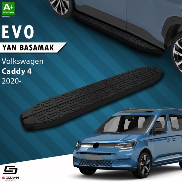 VW Caddy 4 Evo Siyah Yan Basamak 193 Cm 2020 Üzeri A+ Kalite