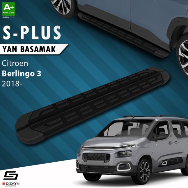 Citroen Berlingo 3 S-Plus Siyah Yan Basamak 203 Cm 2018 Üzeri