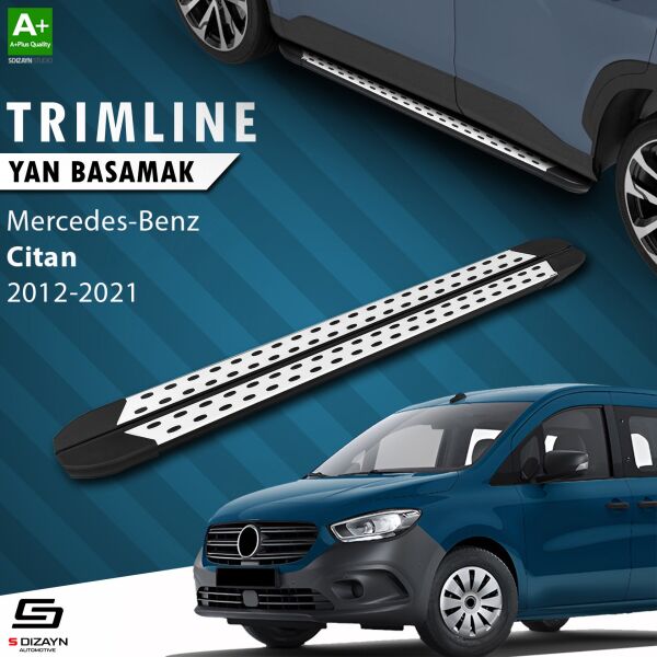 Mercedes Citan Uzun Şase TrimLine Gri Yan Basamak 230 Cm 2012-2021 A+ Kalite