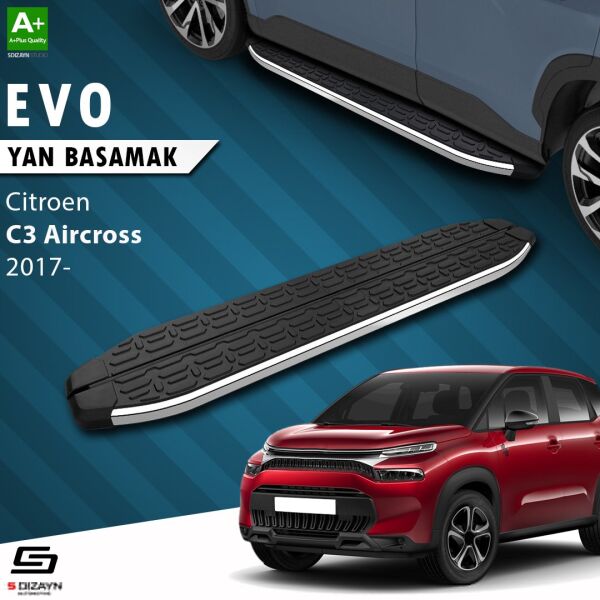 Citroen C3 Aircross Evo Krom Yan Basamak 183 Cm 2017 Üzeri A+ Kalite