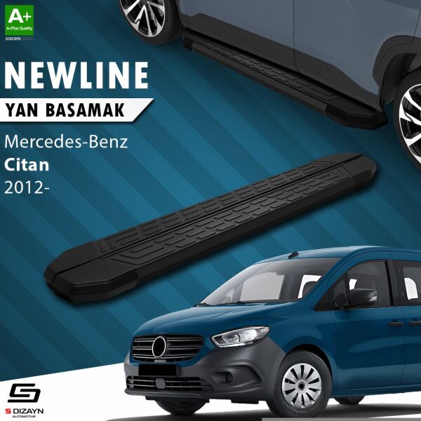 Mercedes Citan NewLine Siyah Yan Basamak 193 Cm 2012-2021 A+ Kalite