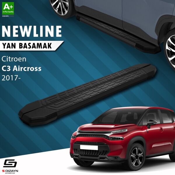 Citroen C3 Aircross NewLine Siyah Yan Basamak 183 Cm 2017 Üzeri A+ Kalite