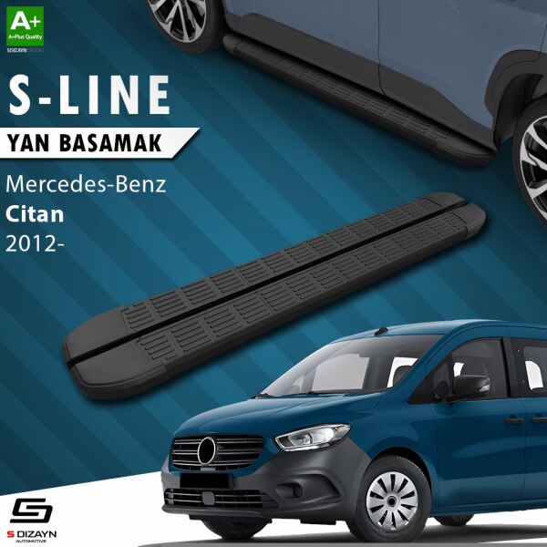 Mercedes Citan S-Line Siyah Yan Basamak 193 Cm 2012-2021 A+ Kalite