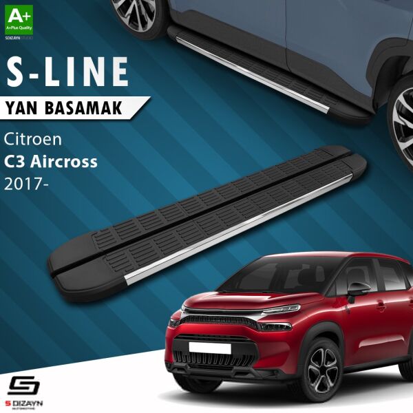 Citroen C3 Aircross S-Line Krom Yan Basamak 183 Cm 2017 Üzeri A+ Kalite