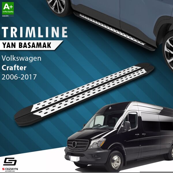 VW Crafter Van Uzun Şase TrimLine Gri Yan Basamak 335 Cm 2006-2017