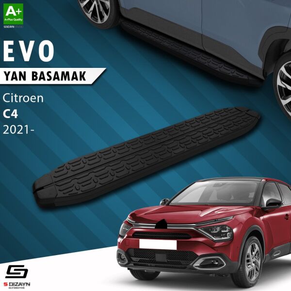 Citroen C4 3 Evo Siyah Yan Basamak 183 Cm 2021 Üzeri A+ Kalite