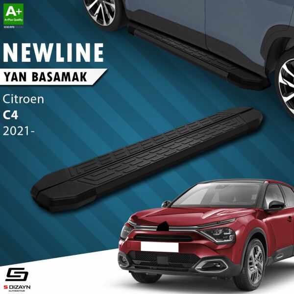 Citroen C4 3 NewLine Siyah Yan Basamak 183 Cm 2021 Üzeri A+ Kalite