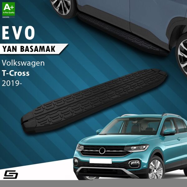 VW T-Cross Evo Siyah Yan Basamak 173 Cm 2019-2023 A+ Kalite