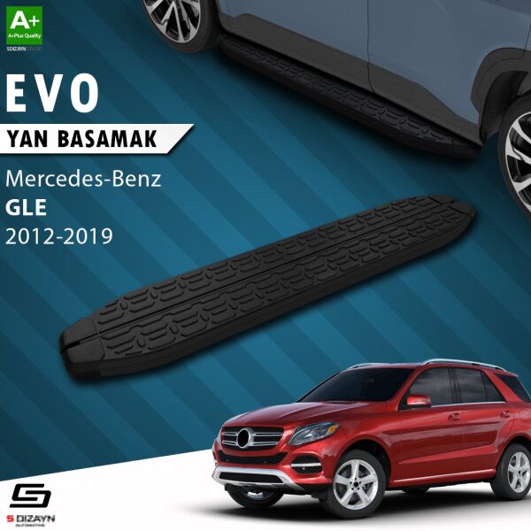 Mercedes GLE W166 Evo Siyah Yan Basamak 193 Cm 2012-2019 A+ Kalite