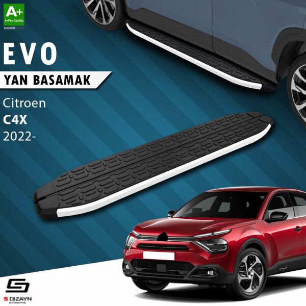 Citroen C4 X Evo Aluminyum Yan Basamak 183 Cm 2022 Üzeri A+ Kalite