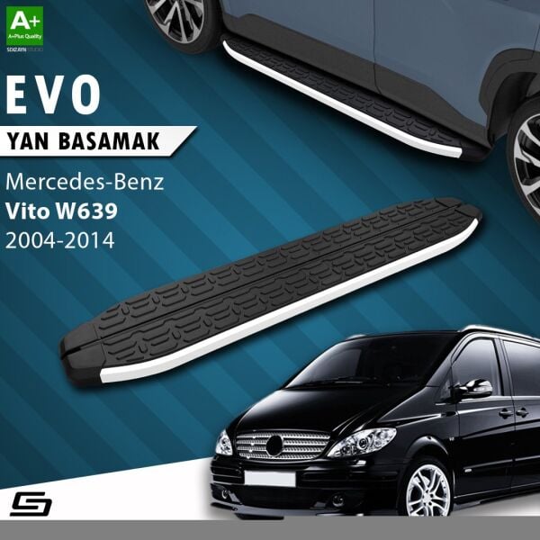 Mercedes Vito W639 Kısa Şase Evo Aluminyum Yan Basamak 233 Cm 2004-2014 A+ Kalite