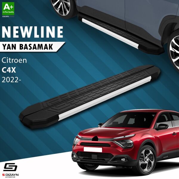 Citroen C4 X NewLine Aluminyum Yan Basamak 183 Cm 2022 Üzeri A+ Kalite