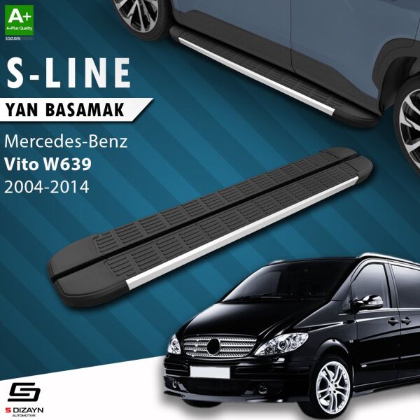 Mercedes Vito W639 Uzun Şase S-Line Aluminyum Yan Basamak 253 Cm 2004-2014 A+ Kalite