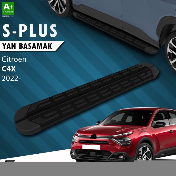Citroen C4 X S-Plus Siyah Yan Basamak 183 Cm 2022 Üzeri A+ Kalite