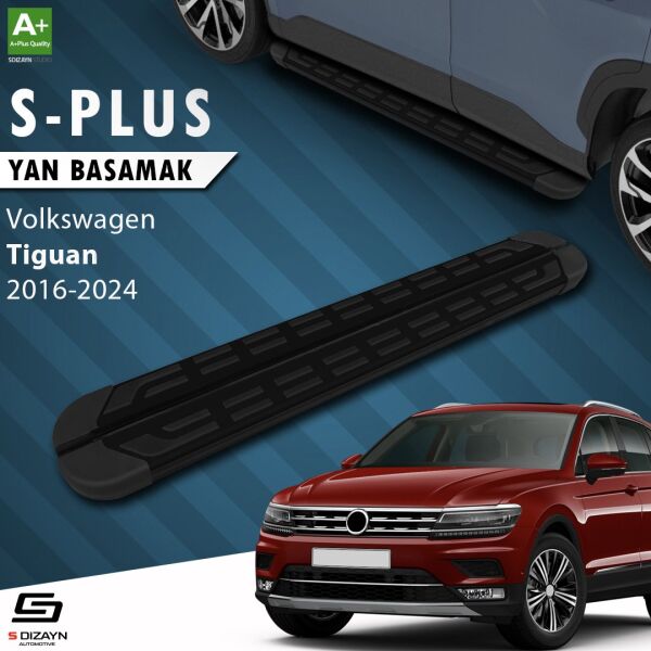 VW Tiguan 2 S-Plus Siyah Yan Basamak 173 Cm 2016-2024 A+ Kalite