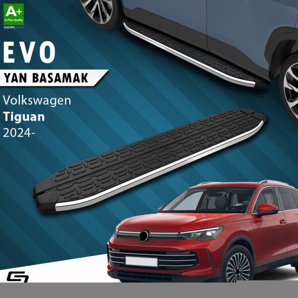 VW Tiguan 3 Evo Krom Yan Basamak 183 Cm 2024 Üzeri A+ Kalite