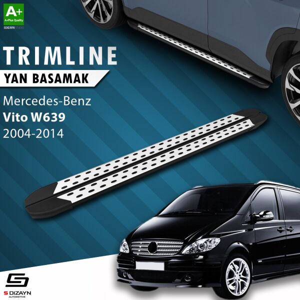Mercedes Vito W639 Uzun Şase TrimLine Gri Yan Basamak 260 Cm 2004-2014 A+ Kalite